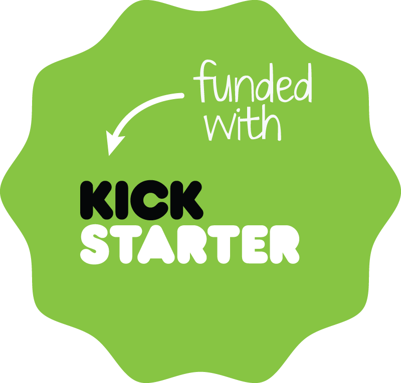Funded with Kickstarter Logo