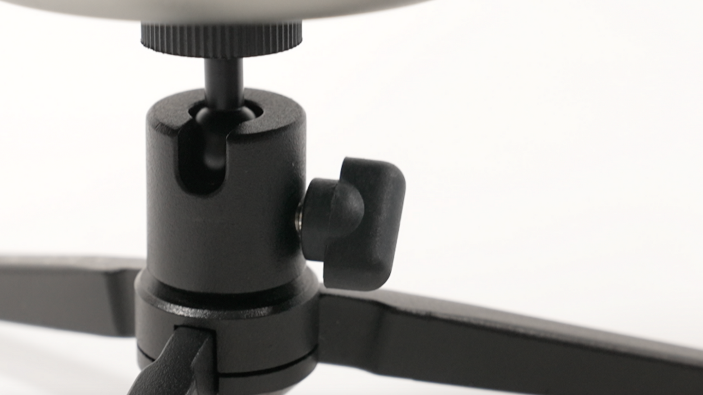 Close up image of projector tripod stand